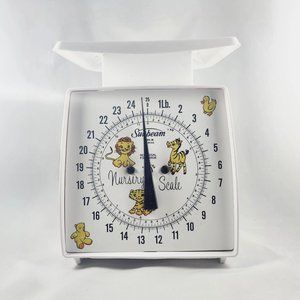 1950s Baby Scale Vintage Nursery Decor Baby Shower Gift Idea Zoo Animals Unisex